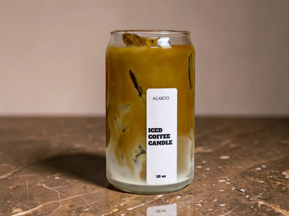 Large Iced Coffee Candle 5.5x3 inches 13.5 fl.oz