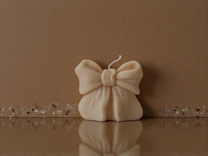 Bow Candle 3x3 inches