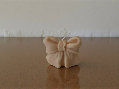 Bow Candle 3x3 inches