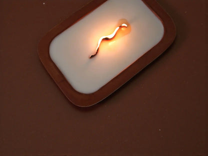 Luxury Wooden Bowl Candle 2x6x9 inches