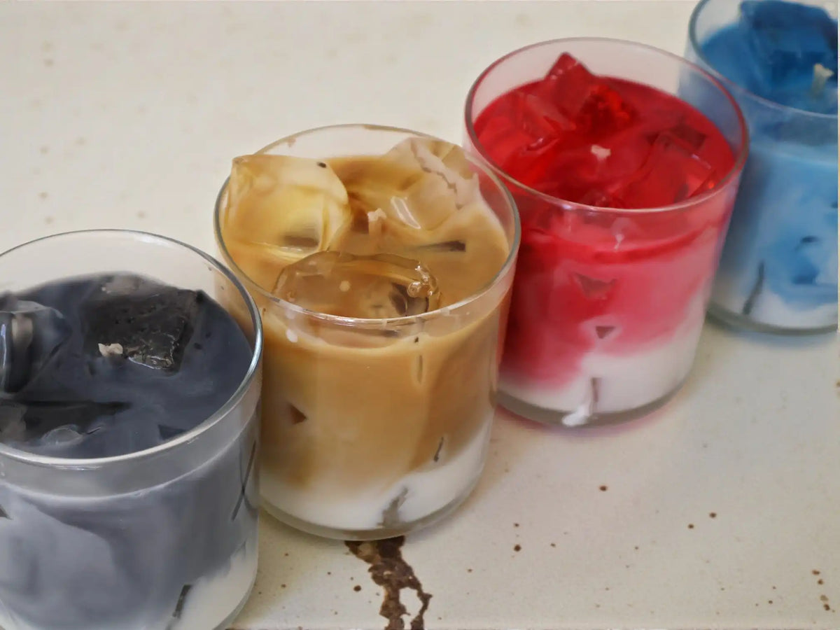 Iced Coffee Candle Dessert 3.4x3.2 inches