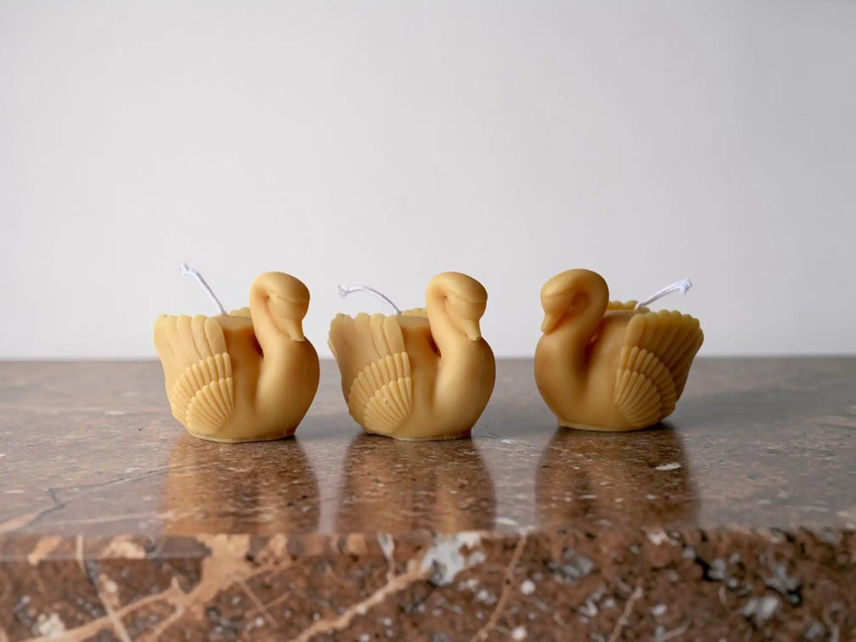 Swan Figurine Candle 2x3 inches