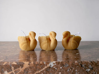 Swan Figurine Candle 2x3 inches