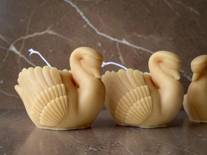 Swan Figurine Candle 2x3 inches