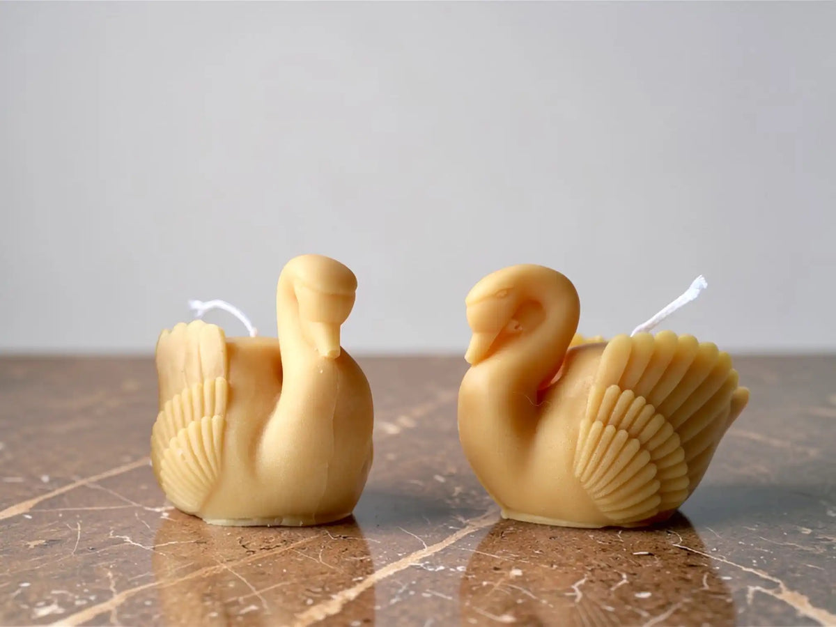 Swan Figurine Candle 2x3 inches