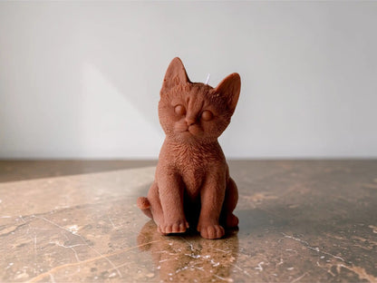 Cat Candle 7.5x5 inches