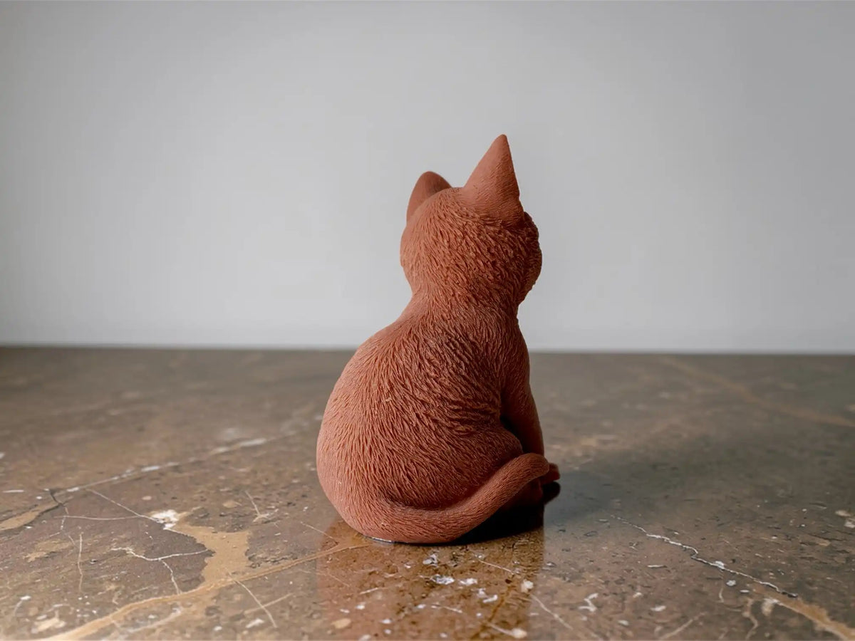Cat Candle 7.5x5 inches