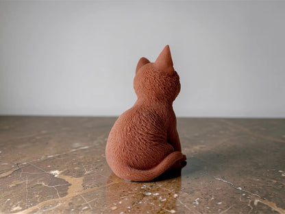 Cat Candle 7.5x5 inches