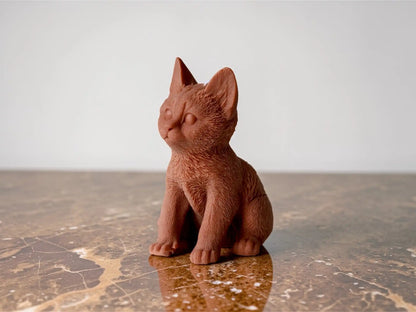 Cat Candle 7.5x5 inches