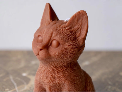 Cat Candle 7.5x5 inches