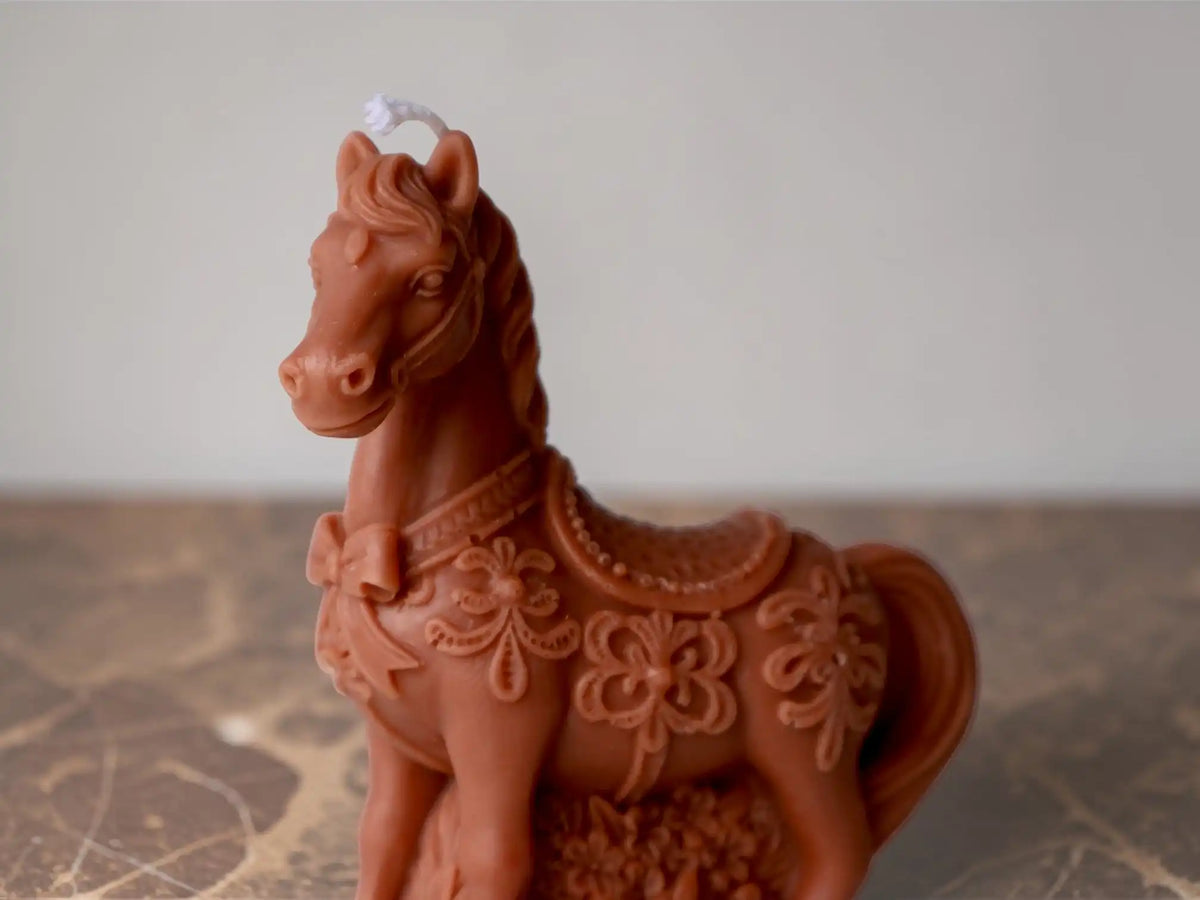 Horse Sculpture Candle 5x4 inches