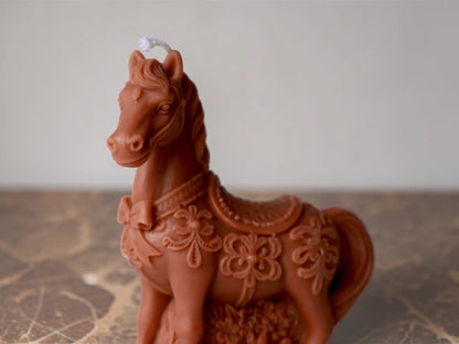 Horse Sculpture Candle 5x4 inches
