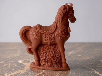 Horse Sculpture Candle 5x4 inches