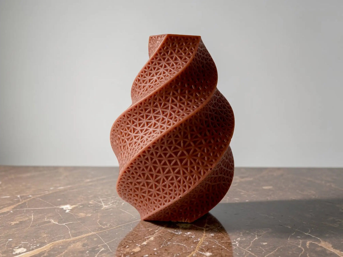 Abstract Spiral Sculpture Candle 5.5x3.75 inches