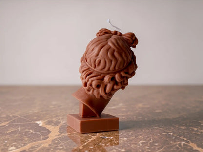 Apollo Bust Candle 6.5x3 inches