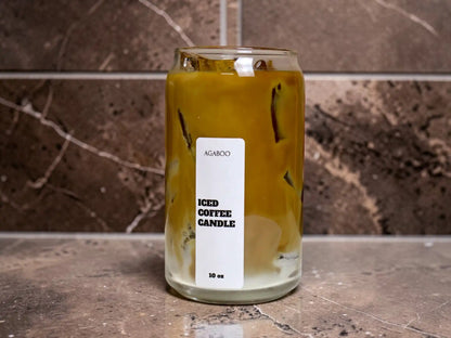 Large Iced Coffee Candle 5.5x3 inches 13.5 fl.oz