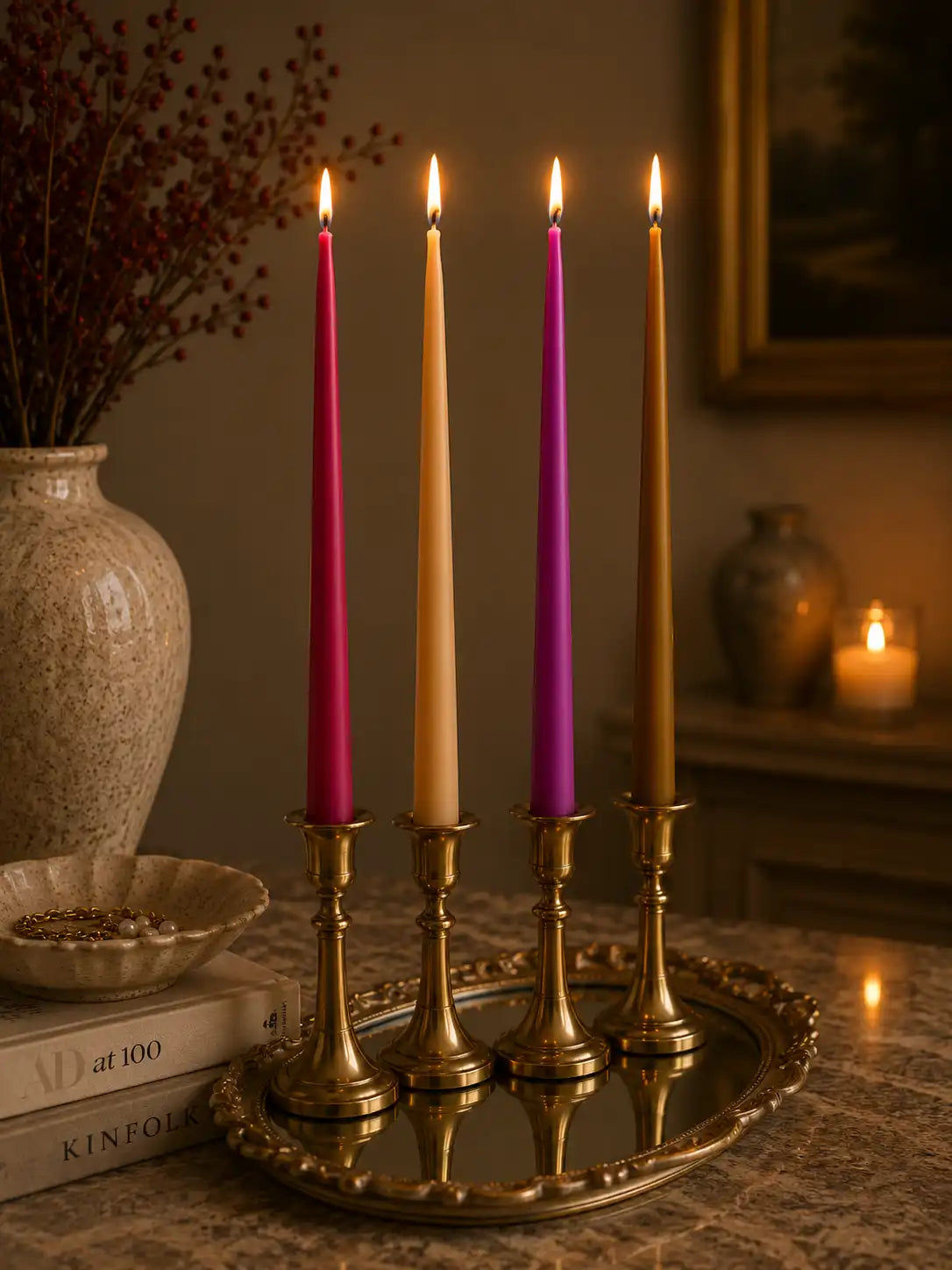 Tall Taper Candle 13.5x1.25 inches