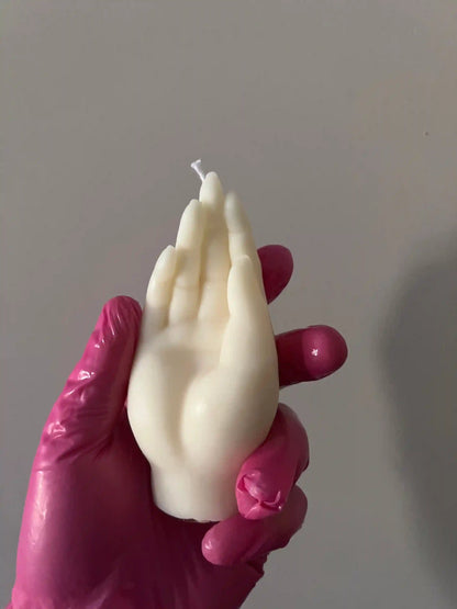Woman's Hand Candle 4.5x2 inches