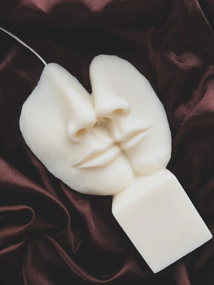 Abstract Face Candle 7x4 inches
