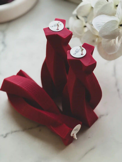 Twisted Pillar Swirl Candle 6.5x2.5 inches