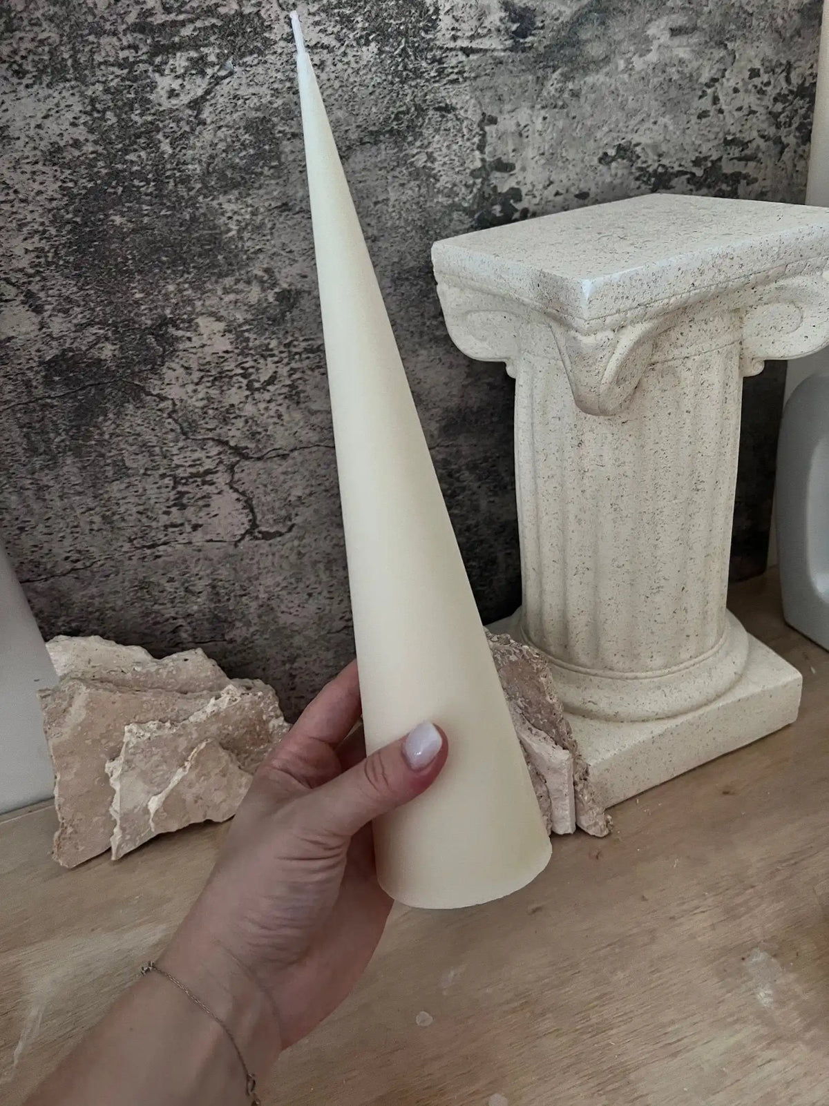 Super High Conus Pillar Candle 12x3 inches