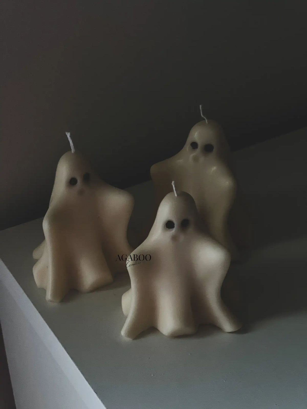 Cute Ghosts Candle 3x3 inches