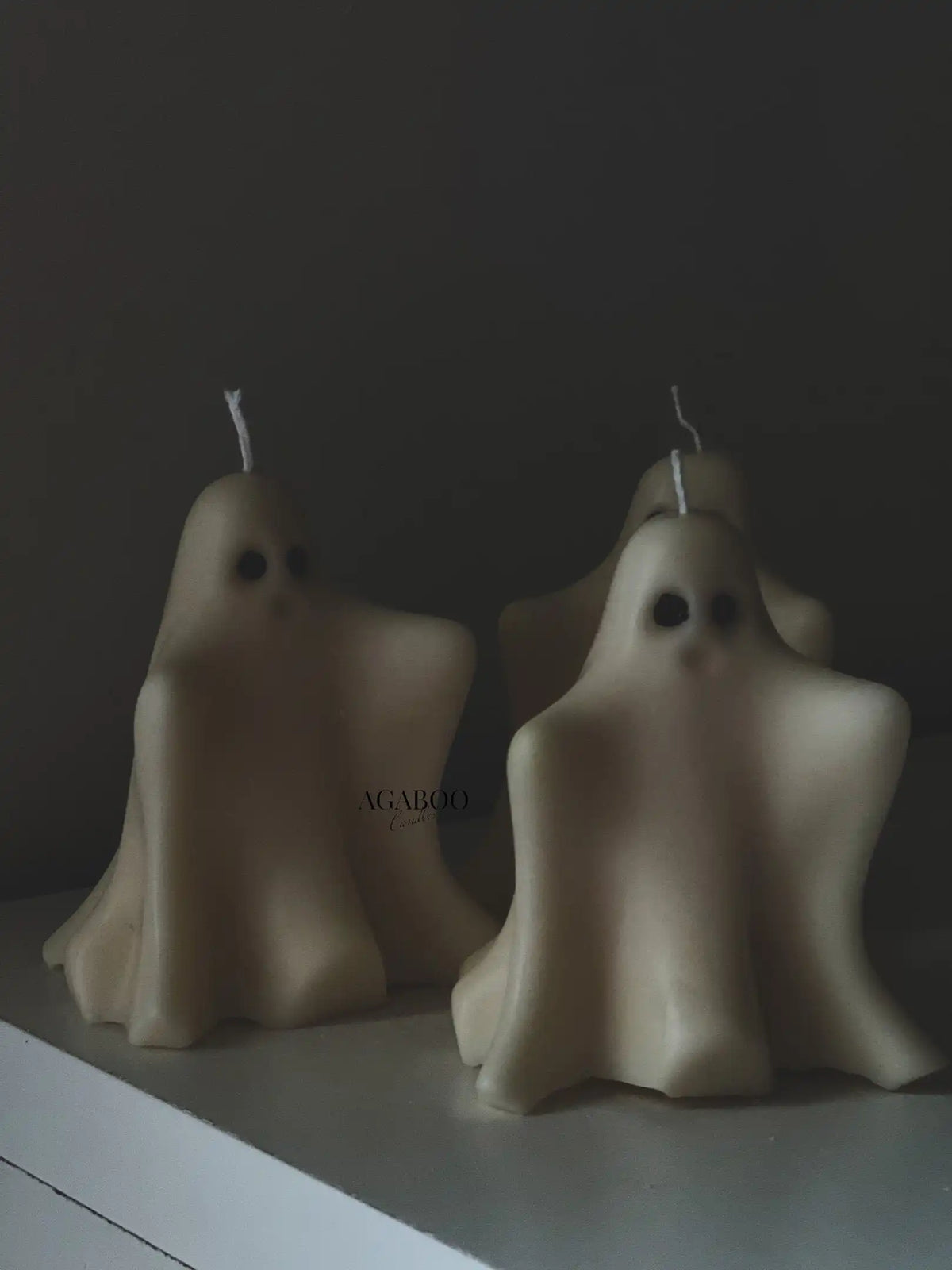 Cute Ghosts Candle 3x3 inches