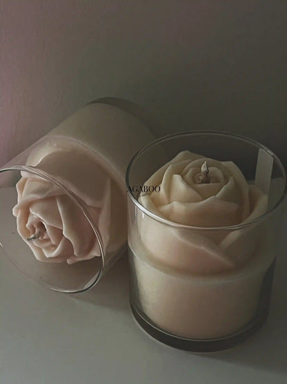 Floral Rose Candle 3.5x3.25 inches 7 fl.oz