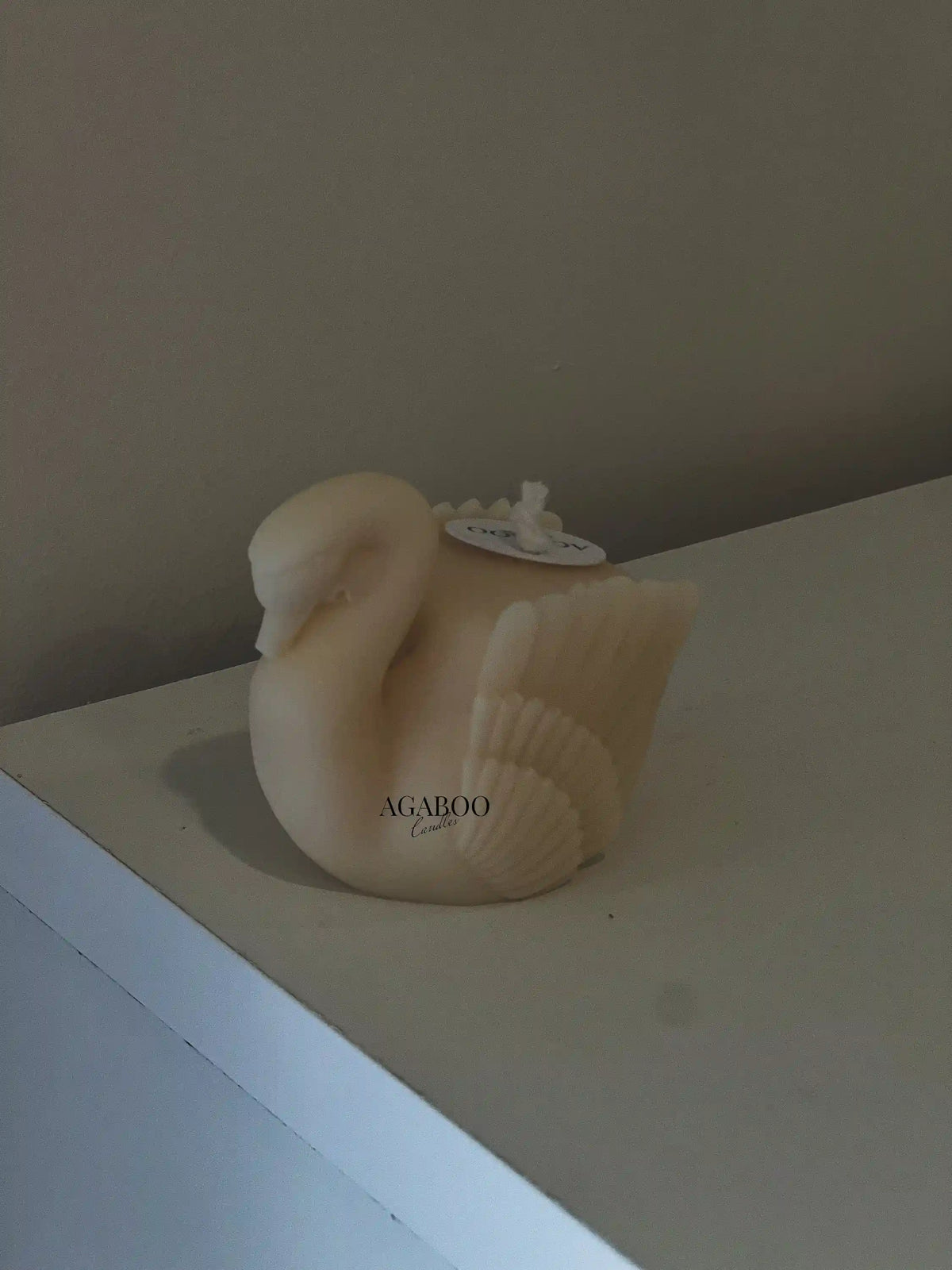 Swan Figurine Candle 2x3 inches