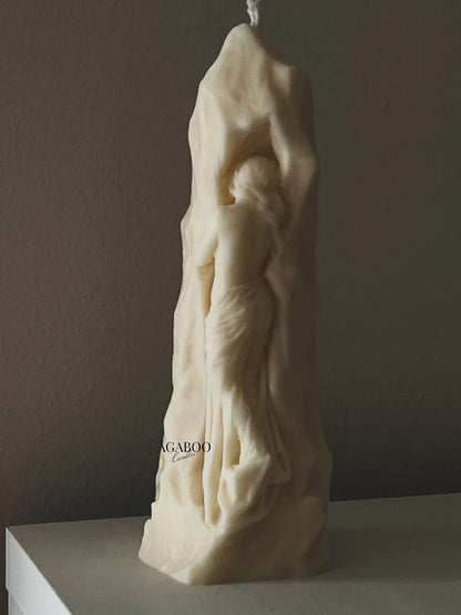 Stone Woman Candle 7x2.5 inches