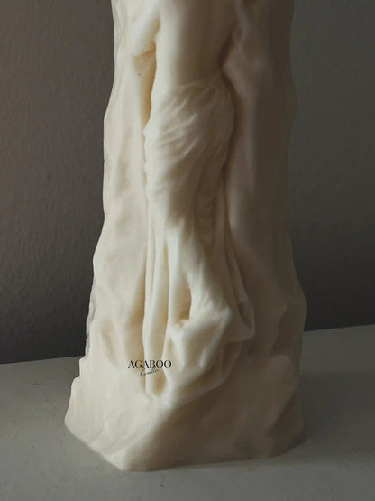 Stone Woman Candle 7x2.5 inches