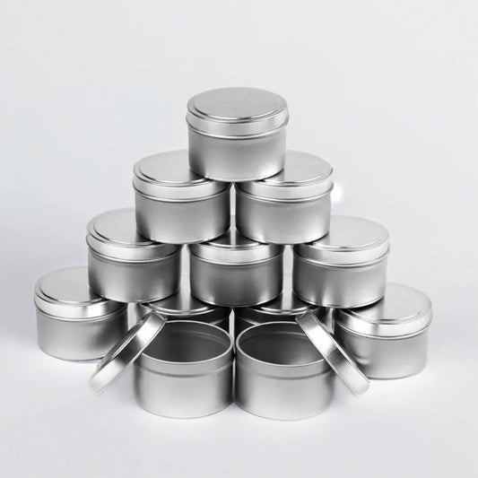 Unlabeled 12 PCS - Tin Candle 2x3 1/8 inches