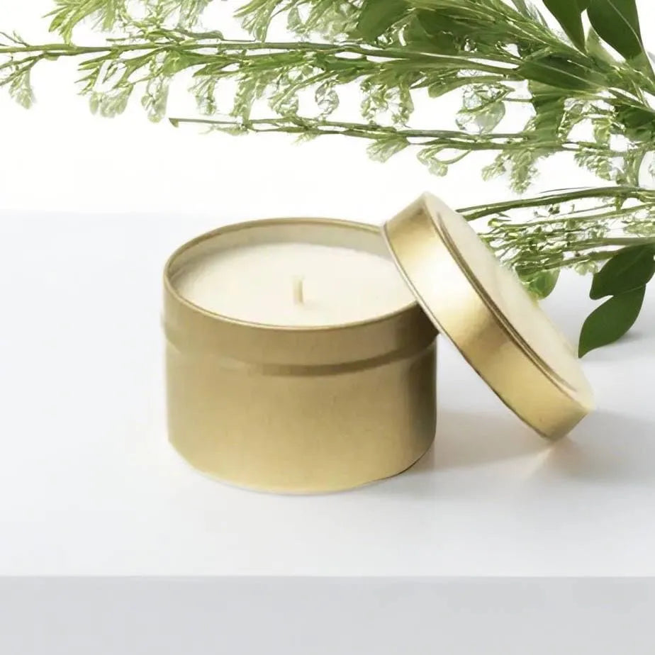 Unlabeled 12 PCS - Tin Candle 1.75x2.5 inches