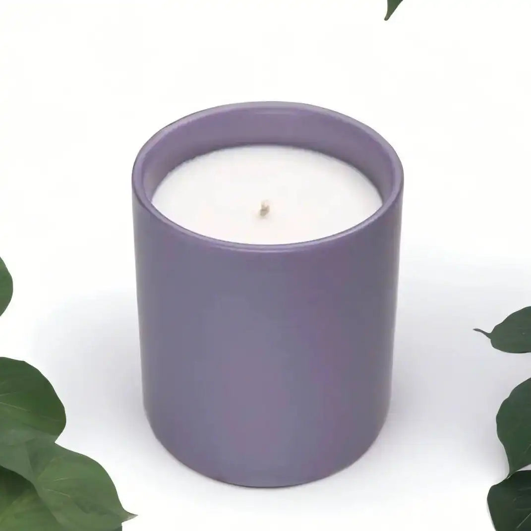Unlabeled 12 PCS - Modern Ceramic Tumbler Candle 4x3.5 inches