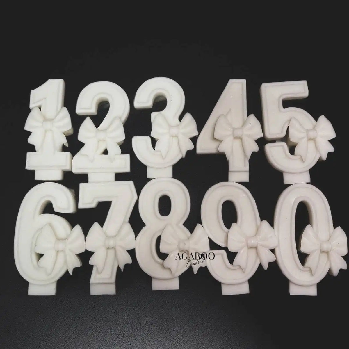 Birthday Cake Number Candle 3x1.5 inches