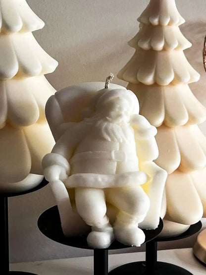 Sitting Santa Candle 4x2.5 inches