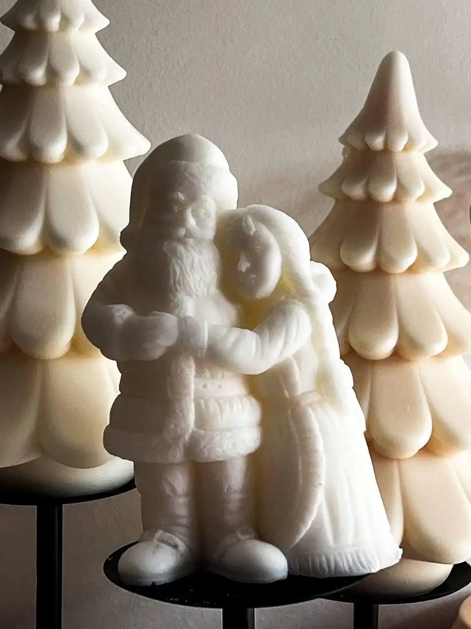 Mr. & Mrs. Santa Candle 6x3.5 inches