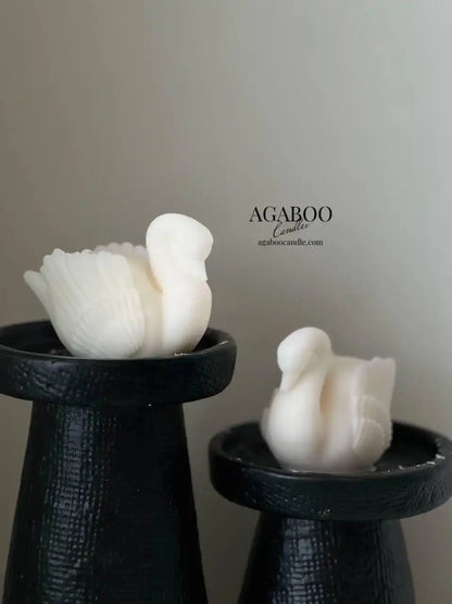 Swan Figurine Candle 2x3 inches
