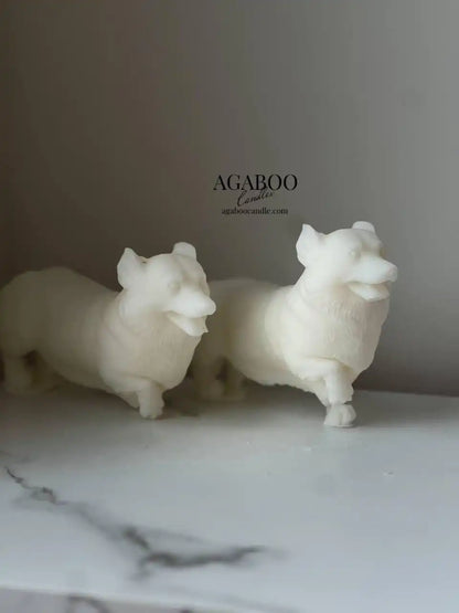 Adorable Corgi Shaped Candle 4x5.5 inches