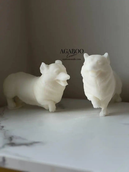 Adorable Corgi Shaped Candle 4x5.5 inches