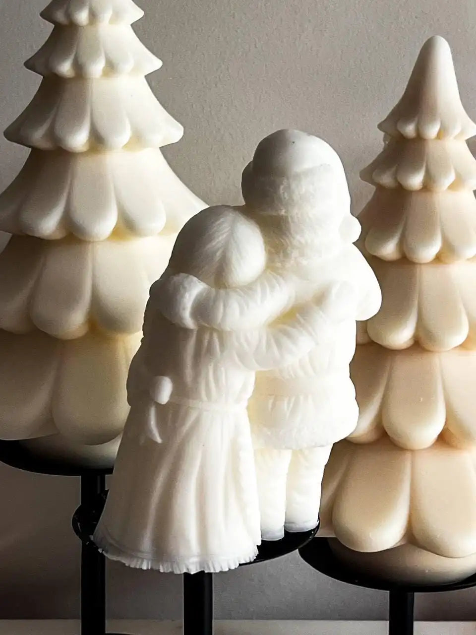 Mr. & Mrs. Santa Candle 6x3.5 inches