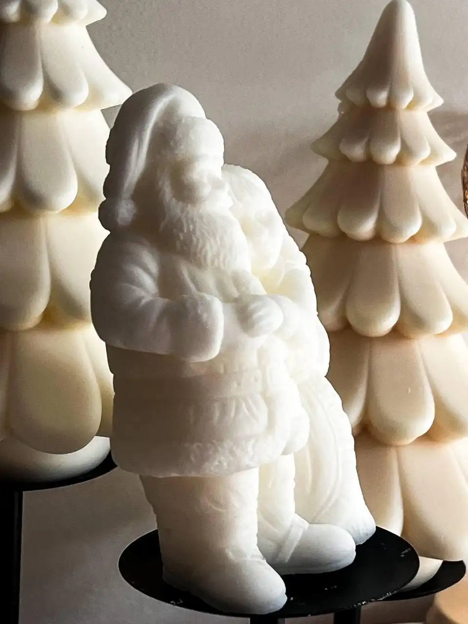 Mr. & Mrs. Santa Candle 6x3.5 inches