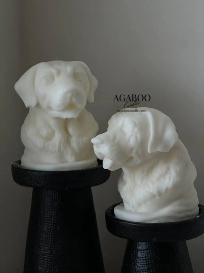 Dog's head Candle 4.5x4 inches