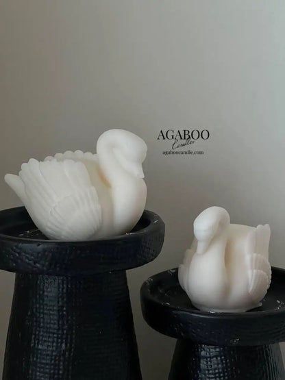 Swan Figurine Candle 2x3 inches