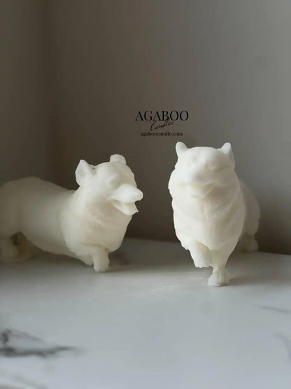 Adorable Corgi Shaped Candle 4x5.5 inches