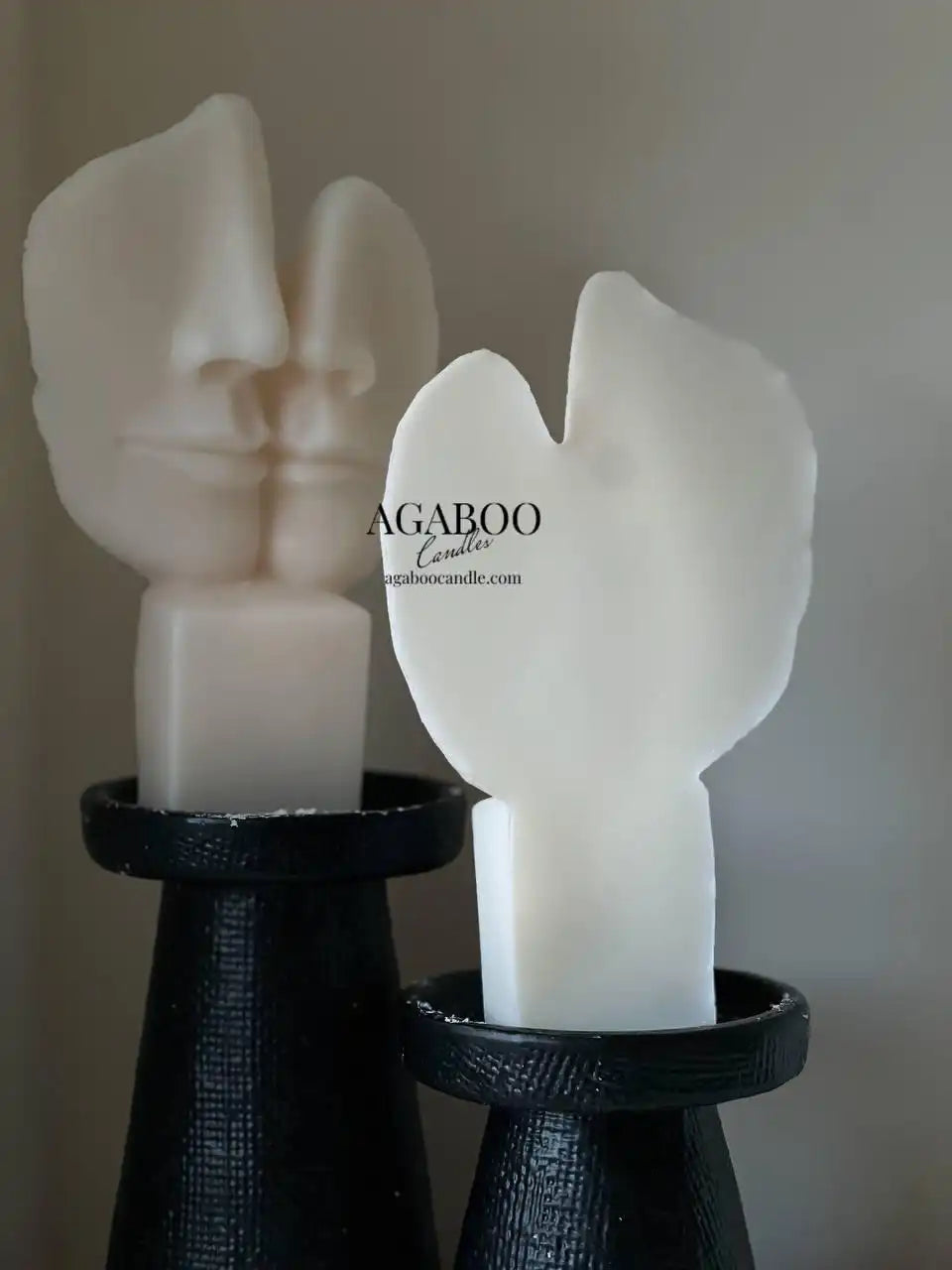 Abstract Face Candle 7x4 inches