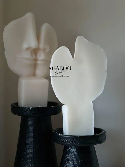 Abstract Face Candle 7x4 inches