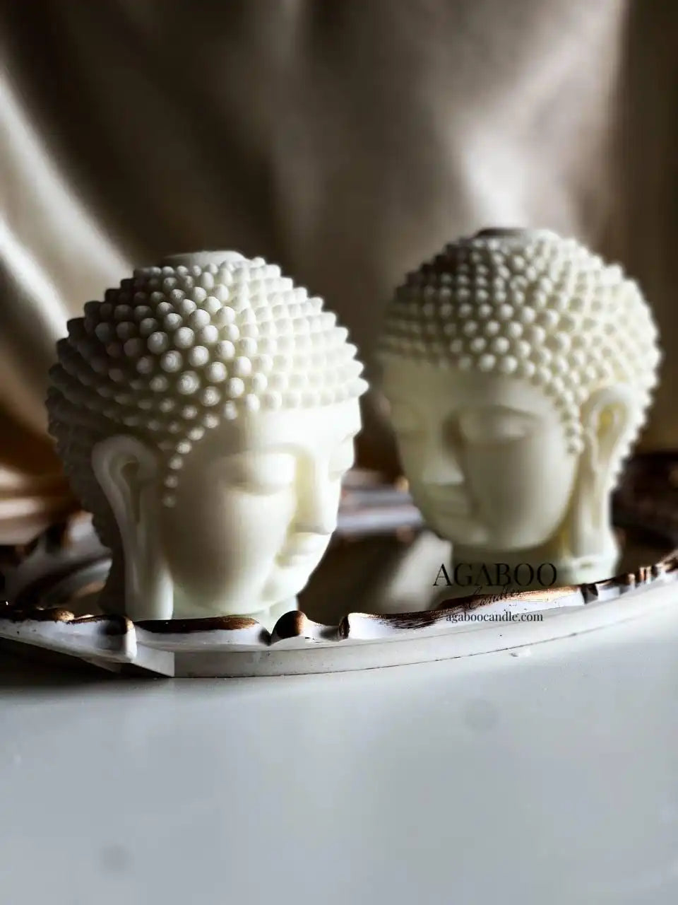 Buddha Statue Candle 5x3.5 inches