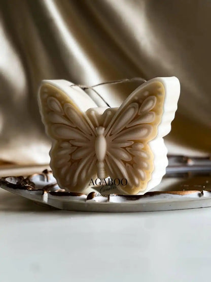 Large Butterfly Shaped Candle 5x5.5 inches