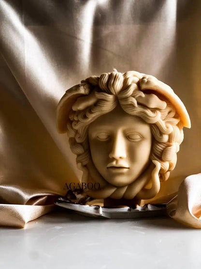 Huge Luxury Medusa Candle 7.5x7 inches